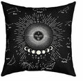 Axyaa Sun Moon Bohemian Sofa Pillowcase - 45x45 Linen Decorative Cover