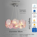 Axyaa Rainbow Glass Pendant Light for Living Room Dining Bedroom LED
