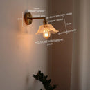 Axyaa Copper LED Wall Lights Modern Style Glass Wall Lamp
