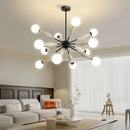 Axyaa Glass Shade Nordic Floor Lamp for Living Room Bedroom Study Decor