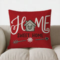 Axyaa Home Sweet Home Cushion Cover - Arrow & Snowflake Pattern
