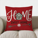 Axyaa Home Sweet Home Cushion Cover - Arrow & Snowflake Pattern