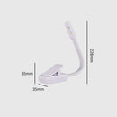 Axyaa Mini LED Book Light USB Rechargeable Adjustable Clip Reading Lamp