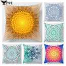 Axyaa Indian Mandala Print Polyester Pillow Case Sofa Decor Throw Pillows 45x45cm