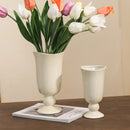Axyaa Tall Bell Ceramic Vase Desktop Ornament Living Room Dining Table Flower Arrangement