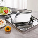 Axyaa Stainless Steel Serving Trays for Restaurant & Hotel Dining