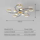 Axyaa Nordic LED Ceiling Chandelier for Modern Home Decor