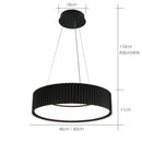 Axyaa Circular Ripple Design Pendant Lights for Dining Tables Bedrooms