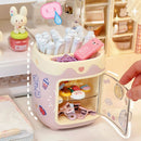 Axyaa Kawaii Pen Holder Desk Organizer Stationery Storage Box Cute Cartoon Desktop Organizer