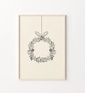 Axyaa Minimalist Christmas Tree Canvas Print for Modern Living Room Decor