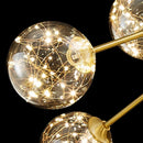Axyaa Nordic Glass LED Chandelier | Starry Design for Home Decor | Ceiling Light