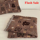 Axyaa 4-Layer Cotton Gauze Fringed Blanket for Spring & Summer