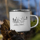 Axyaa Mountain Enamel Mug: Creative Camping Coffee Tea Cup for Hiking Gift