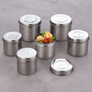 Axyaa Stainless Steel Food Storage Tank with Lid - Sealed Tea Container Jar Organize Box