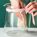 Axyaa Glass Kettle: High Temp Resistance Water Bottle, Transparent Teapot, Coffee Jug