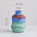 Axyaa Ceramic Coarse Pottery Vase with Gradient Colors for Stylish Flower Arrangement