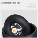 Axyaa LED Downlight: Dimmable COB Spotlight, 360° Adjustable, Home Decor Lighting