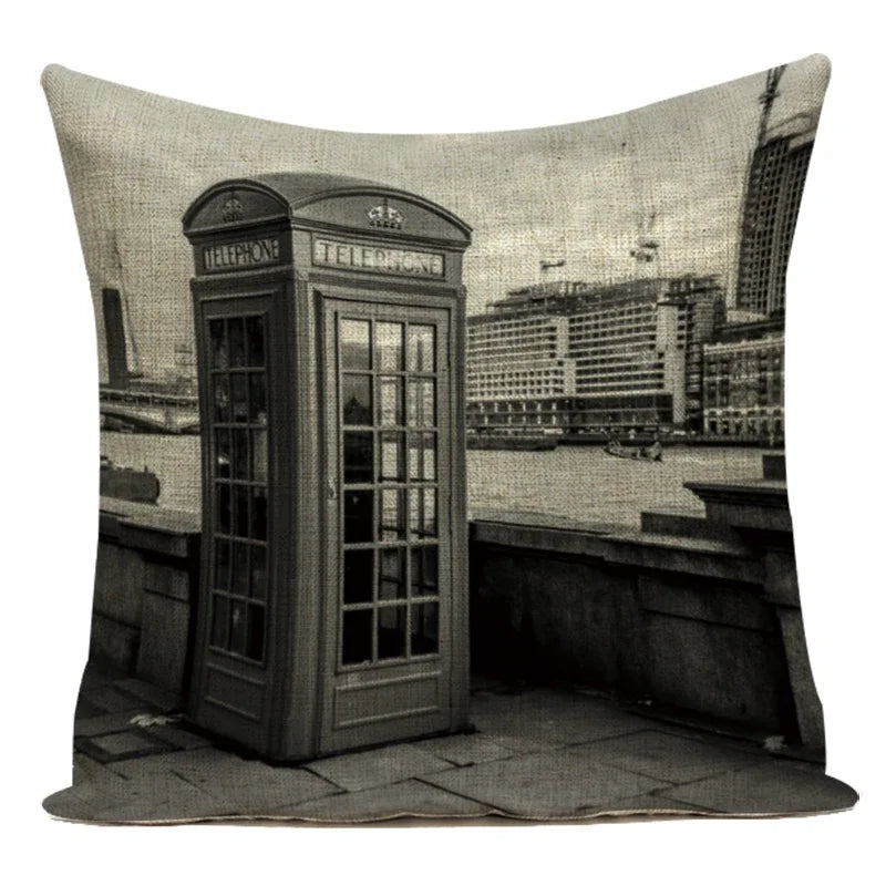 Axyaa British Flag Soldiers Pillow Cover - London England Theme