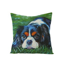 Axyaa Dog Print Linen Pillow Cover 45X45cm