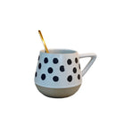 Axya Ceramic Coffee Mug 400ml Durable Retro Style Cup Office Kitchen Microwave Safe