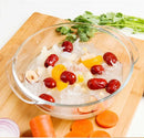 Axyaa 700ml Glass Bowl with Lid, Heat-Resistant Microwave Soup Bowl & Salad Plate