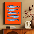 Axyaa Marine Animals Canvas Prints for Modern Home Decor