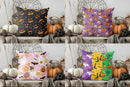Axyaa Halloween Jack-o'-lantern Patterned Pillow Cover - Suitable for Sofa, Bedroom, Car