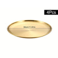 Axyaa Stainless Steel Dining Tray Set