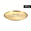 Axyaa Stainless Steel Dining Tray Set