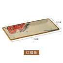 Axyaa Ceramic Sushi Plate - Japanese-style Rectangular Dish & Fried Fish Plate
