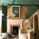 Axyaa Dark Green Glass Chandelier for Modern Retro Decor