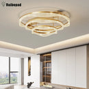 Axyaa Nordic Brass LED Ceiling Chandelier for Living Room Bedroom Foyer