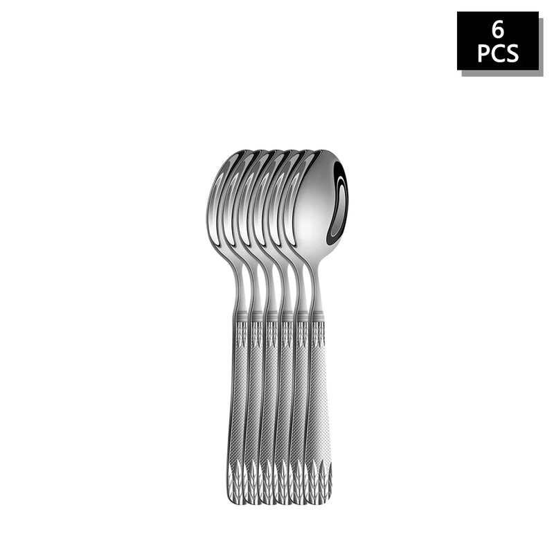 Axyaa Stainless Steel Cutlery Set - Steak Knife, Fork & Spoon Combo for Family, Hotel, Party