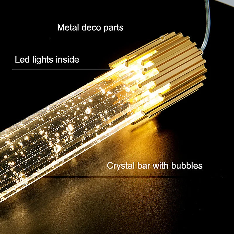 Luxury Crystal Pendant Chandelier by Axyaa for Home Decor and Living Room Lighting