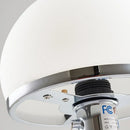 Axyaa White Glass Table Lamp - Nordic Bedroom Bedside Light