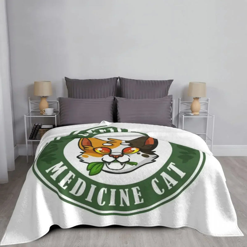 Axyaa Warriors Badge Throw Blanket: Personalized, Cute Plaid Design, Heavy Sofas Blankets