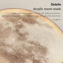 LED Moon Walnut Ceiling Light 26/34CM by Axyaa for Bedroom Living Room Home Decor