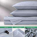 Axyaa Bamboo Viscose Bed Sheet Set, Luxuriously Soft & Cooling, Double S