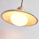 Axyaa Wood Cream Chandelier Retro Indoor Pendant Lamp Decor Lighting