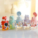 Axyaa Kids Straw Cup with Shoulder Strap - Leakproof & Portable - Cartoon Design
