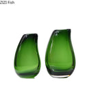 Modern Hydroponic Glass Vase by Axyaa - Minimalist Desk Decoration and Floral Arrangement
