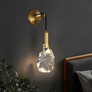 Axyaa Crystal LED Wall Lights Modern Copper Nordic Indoor Decor Wandlamp