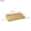 Axya Metal Fruit Tray: Elegant Home Decor & Perfume Organizer