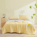 Axyaa Ice Silk Summer Quilt: Lightweight & Machine Washable cooling comfort for hot nights.