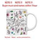 Axyaa 3D Flowers Name Mug for Mother's Day Gifts