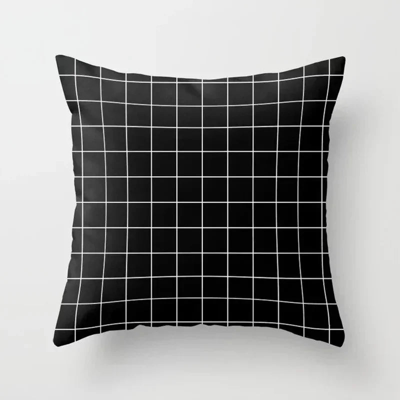 Axyaa Geometric Plaids Cushion Cover Pillowcase 45*45cm