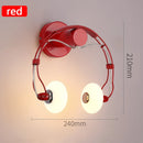 Axyaa Earphone Style LED Wall Lamp Kids Room Decor Personality Sconces