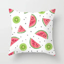 Axyaa Fruit Cushion Cover Collection: Avocado Orange Strawberry Print Party Decor