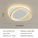 Axyaa LED Ceiling Lights: Modern Round Bedroom Study Living Room Lamps, Indoor Lighting Fixture