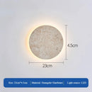Axyaa Yellow Cave Stone Bedroom Wall Lamp, Japanese Wabi Sabi Style Living Room Atmosphere